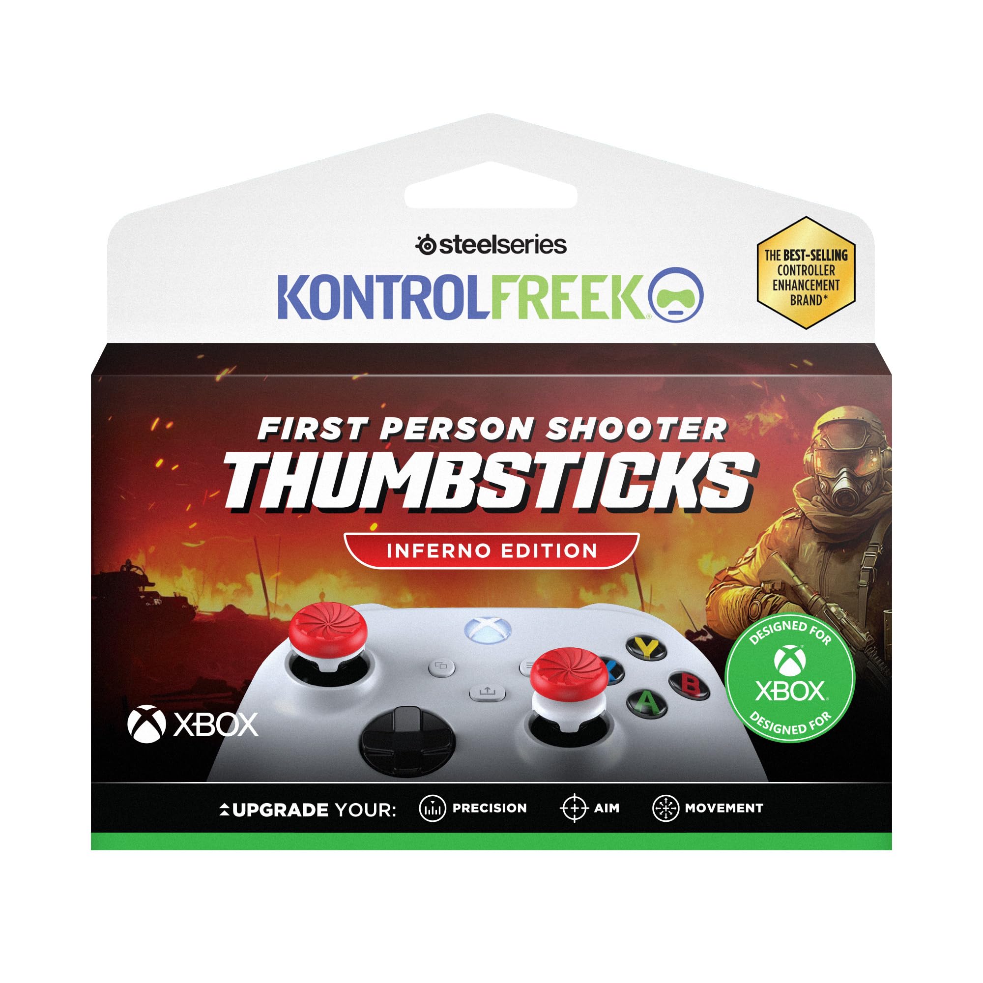 kontrolfreek-fps-freek-inferno-rehausseurs-joystick-xbox-rouge-x2 image 5