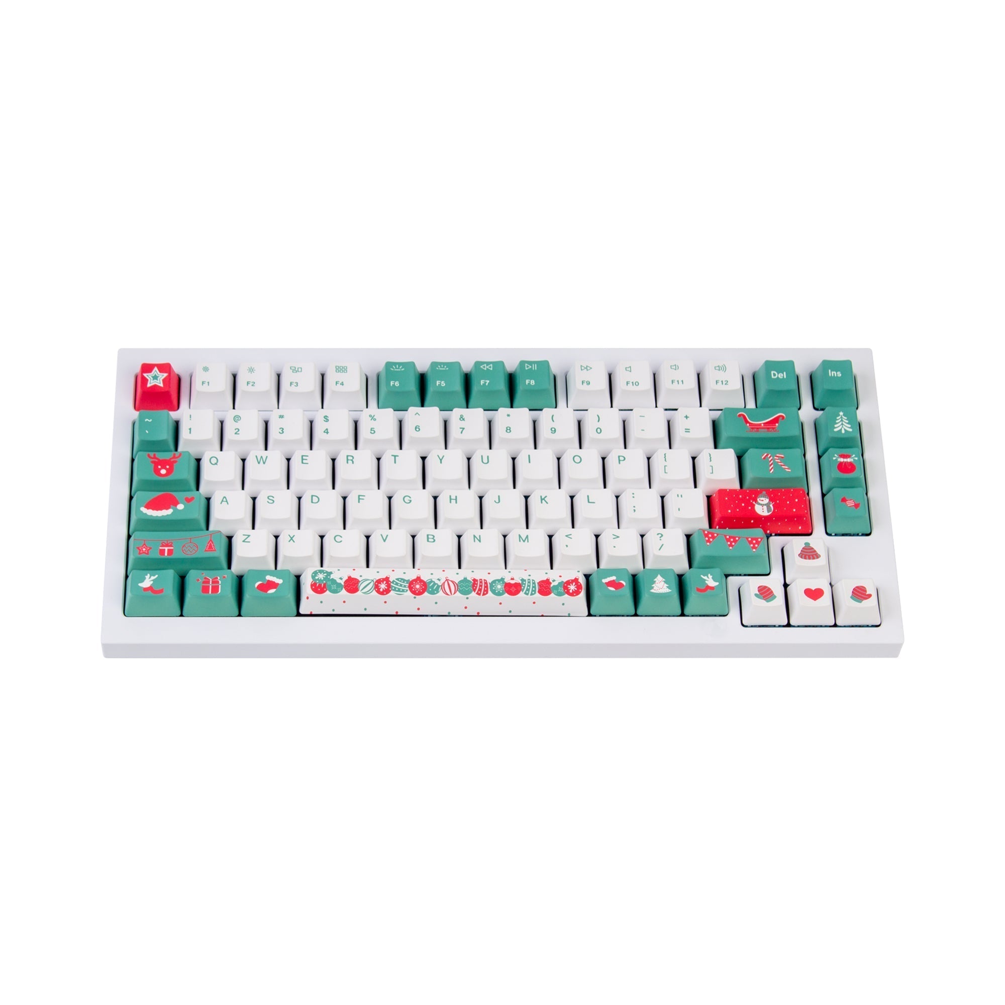 keychron-oem-dye-sub-pbt-set-de-keycaps-christmas-tree-ansi image 2