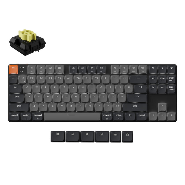 keychron-k1-version-6-clavier-m-canique-sans-fil-ultra-fin-qmk-80-tkl image 3