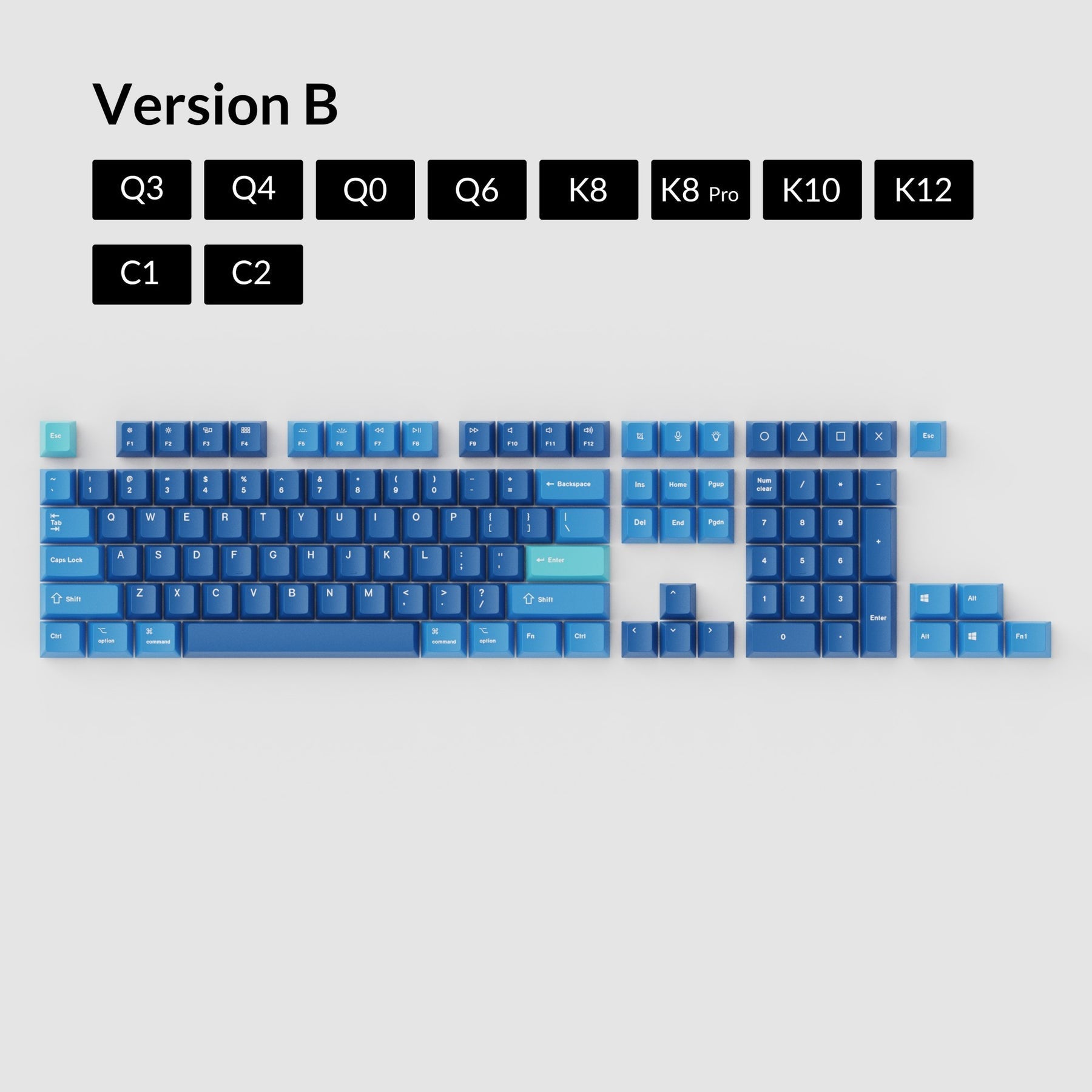 keychron-set-de-touches-oem-dye-sub-pbt-ocean image 2