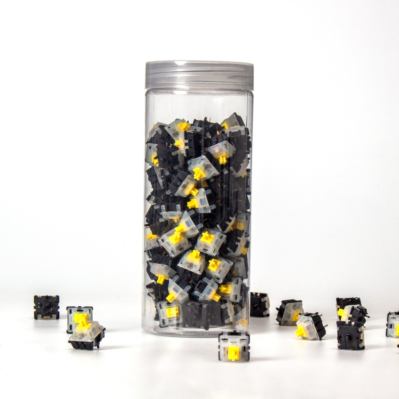 keychron-gateron-ks-3x47-milky-top-black-bottom-switch-lot-de-110-switches-m-can image 4
