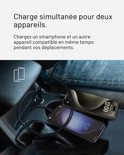 belkin-boostcharge-chargeur-voiture-42w-usb-c-30w-usb-a-12w image 8