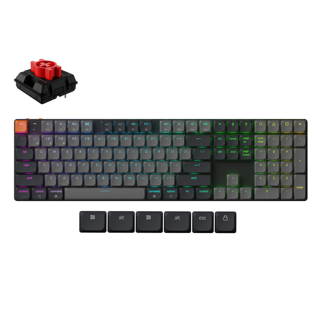 keychron-k5-version-2-qmk-clavier-m-canique-sans-fil-ultra-fin-100-us-ansi image 4