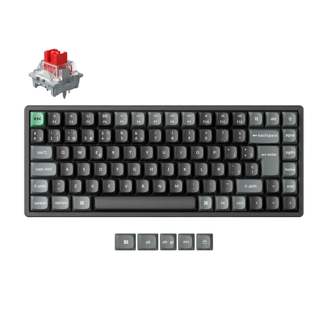 keychron-k2-ultra-8k-clavier-m-canique-custom-sans-fil-75-iso image 1
