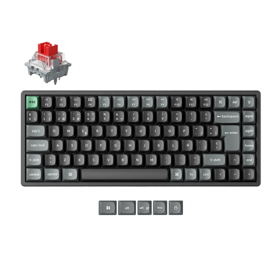 keychron-k2-ultra-8k-clavier-m-canique-custom-sans-fil-75-iso image 1