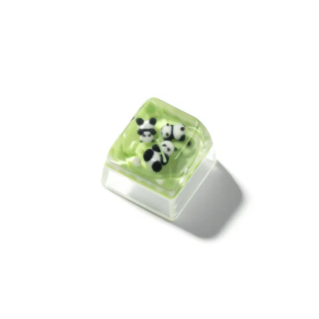 keychron-three-pandas-touche-artisan-en-r-sine image 1