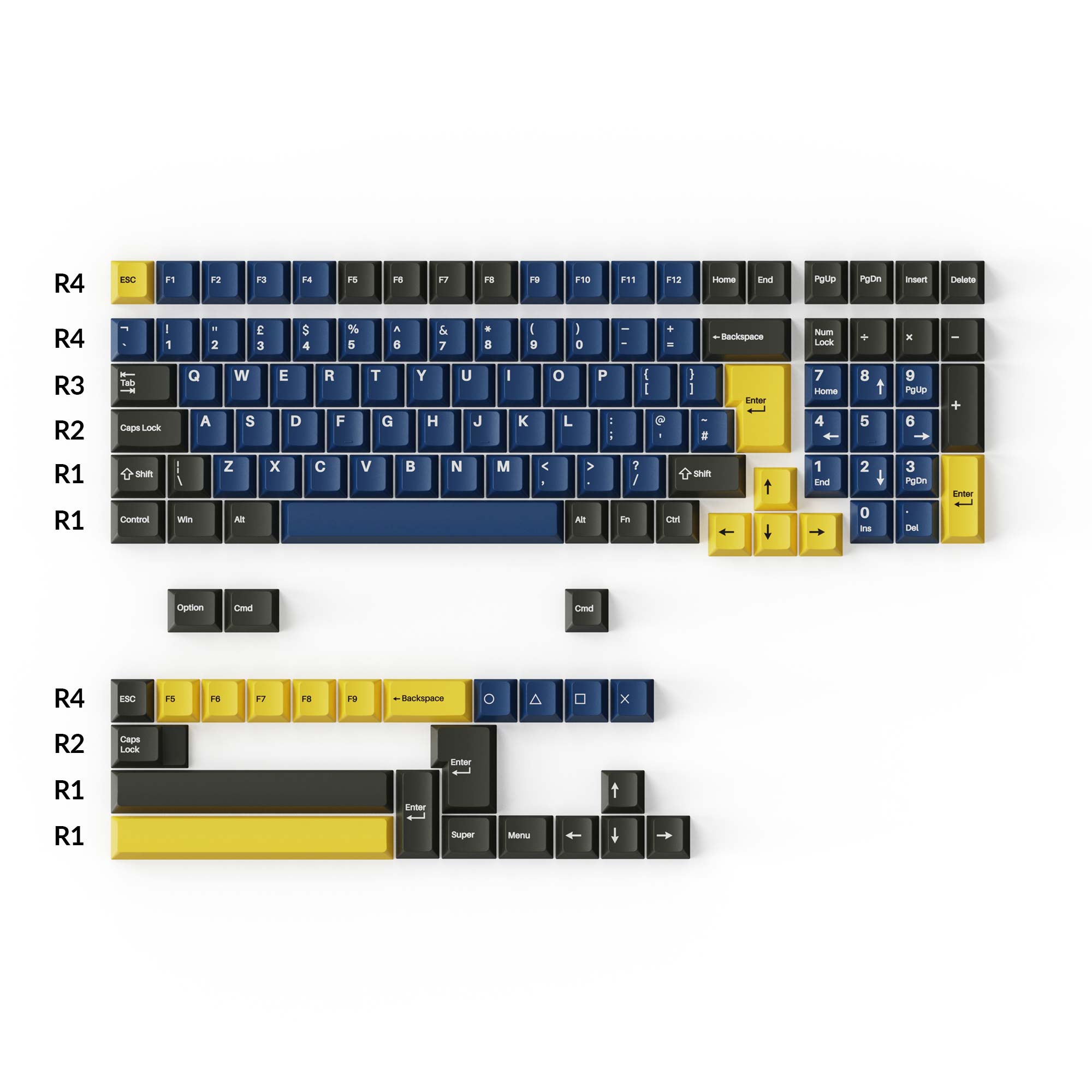 keychron-royal-cherry-profile-double-shot-pbt-set-complet-de-keycaps image 5