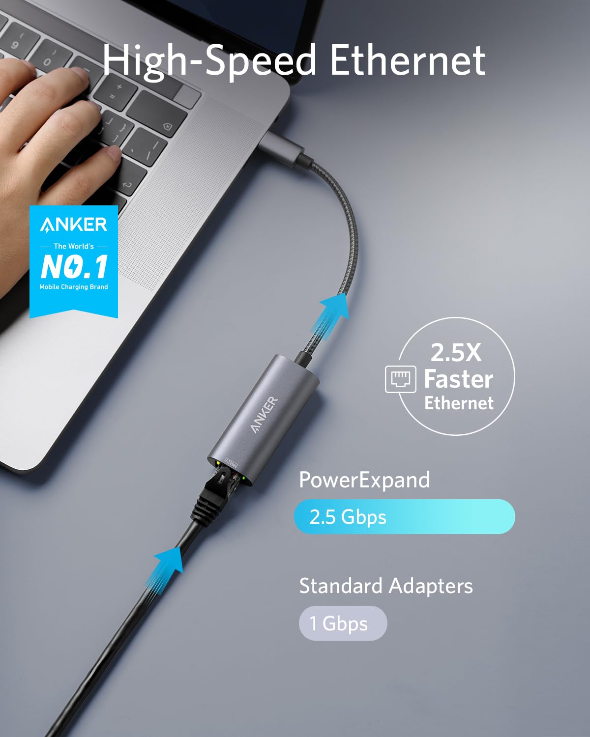 anker-powerexpand-adaptateur-usb-c-vers-ethernet-2-5-gbit-s-aluminium image 2